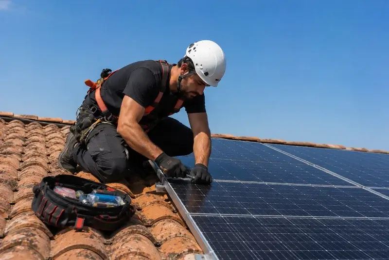 Maintenance et monitoring de panneaux solaires à Limousis
